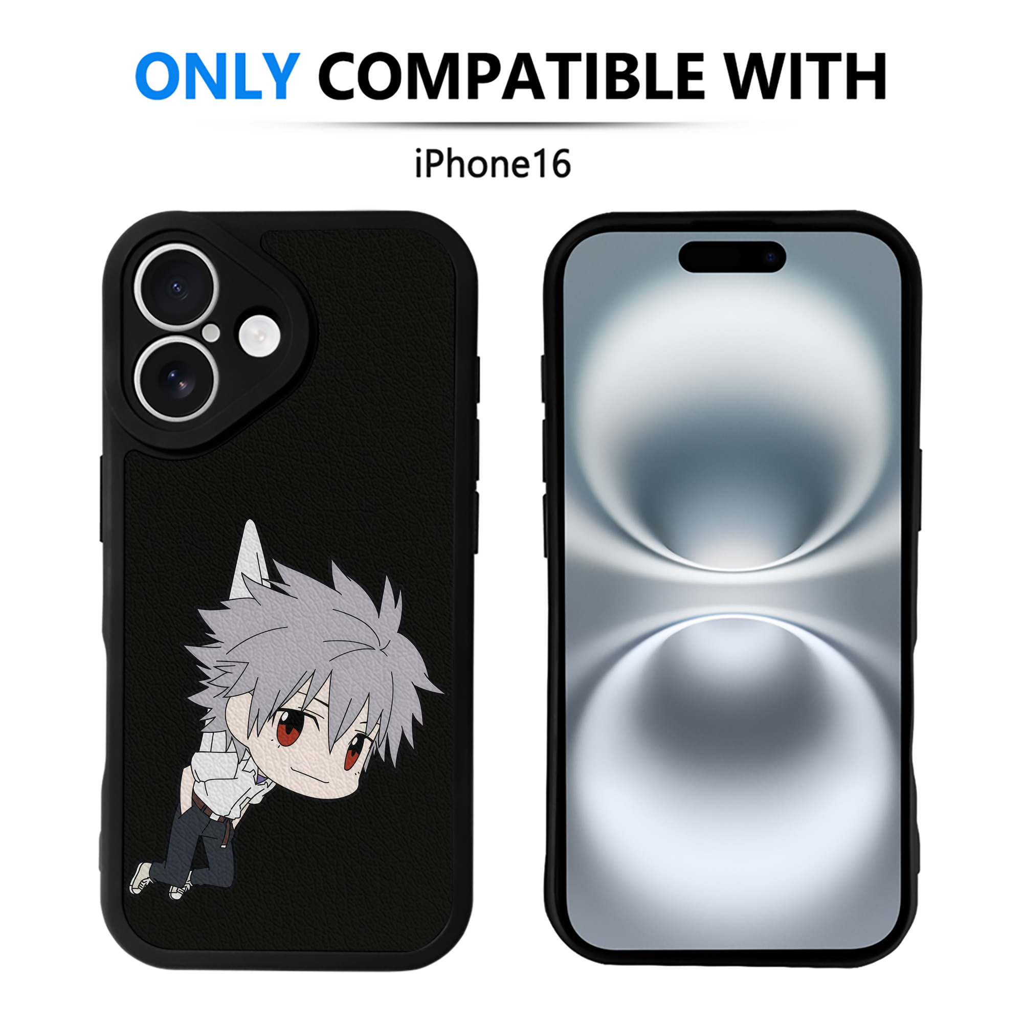 （画像用） EVA 新世紀エヴァンゲリオン 【iPhone 16シリーズ対応】シリコンスマホケース（レザー調） 材質：シリコン
